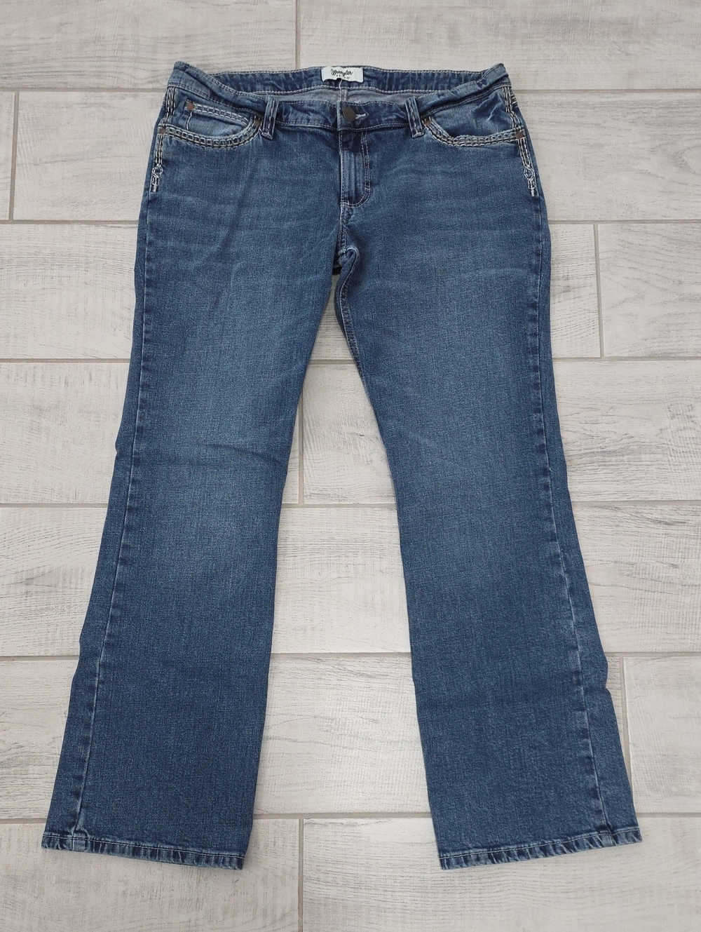 Wrangler Retro Low Rise Bootcut Junior's Size 13x34 Stretch Western Cowgirl